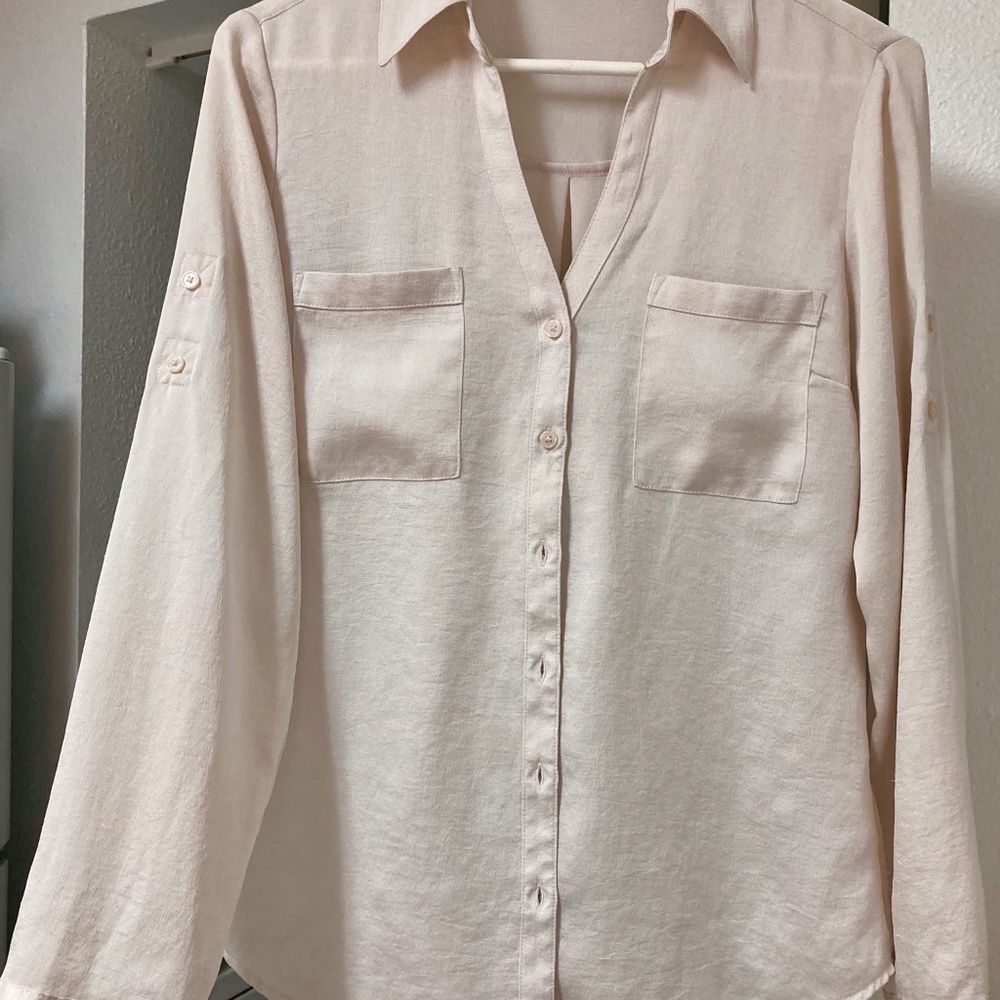 Express Slim Fit Portofino Button Down Shirt
